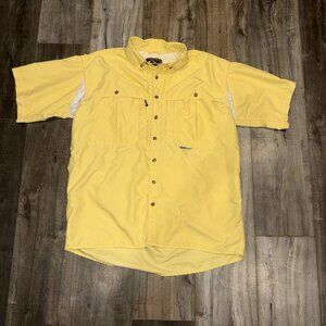 Drake Waterfowl Shirt Men Medium Fishing Short Sleeve Vented Hunting Lightweight